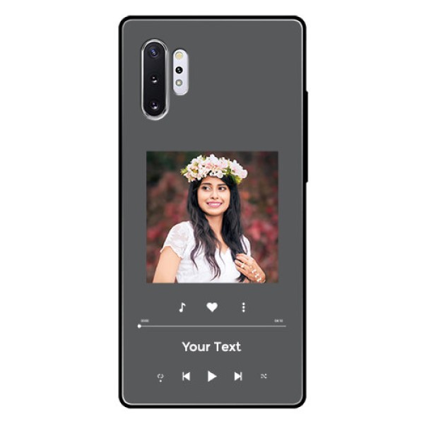 Galaxy Note 10 Plus Custom Glass Mobile Case - Play The Music Design