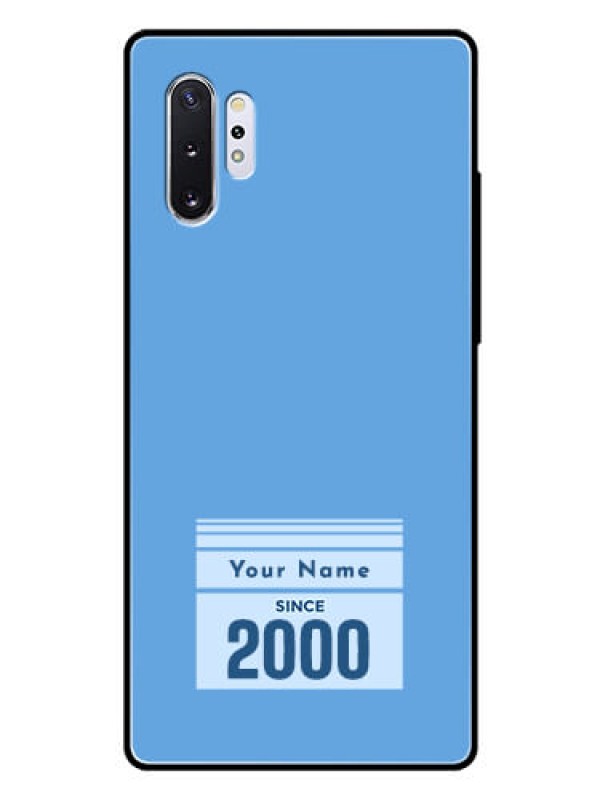 Custom Galaxy Note 10 Plus Custom Glass Mobile Case - Custom Year of birth Design