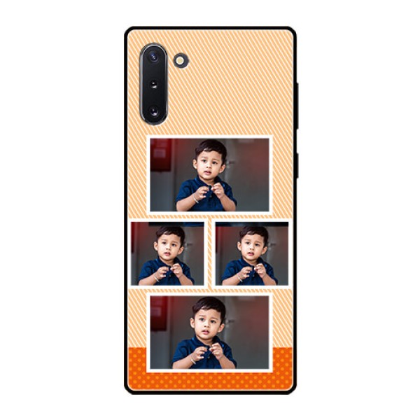 Galaxy Note 10 Photo Printing on Glass Case  - Bulk Photos Upload Design