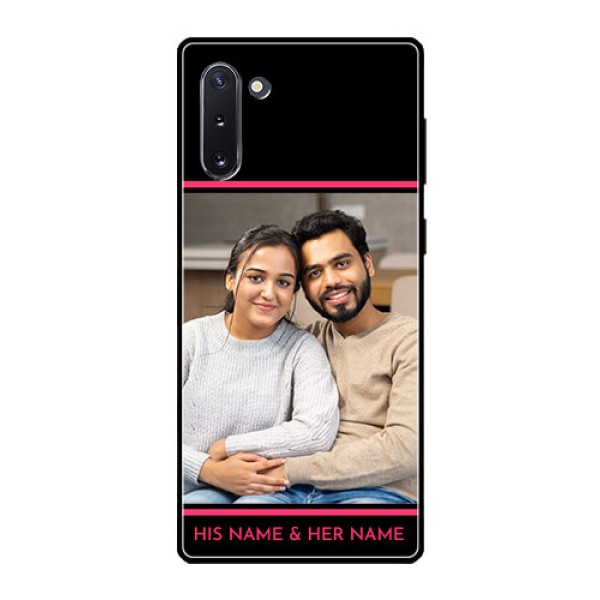 Galaxy Note 10 Custom Glass Mobile Case - with Add Text Design Galaxy Note 10 Custom Glass Mobile Case - with Add Text Design