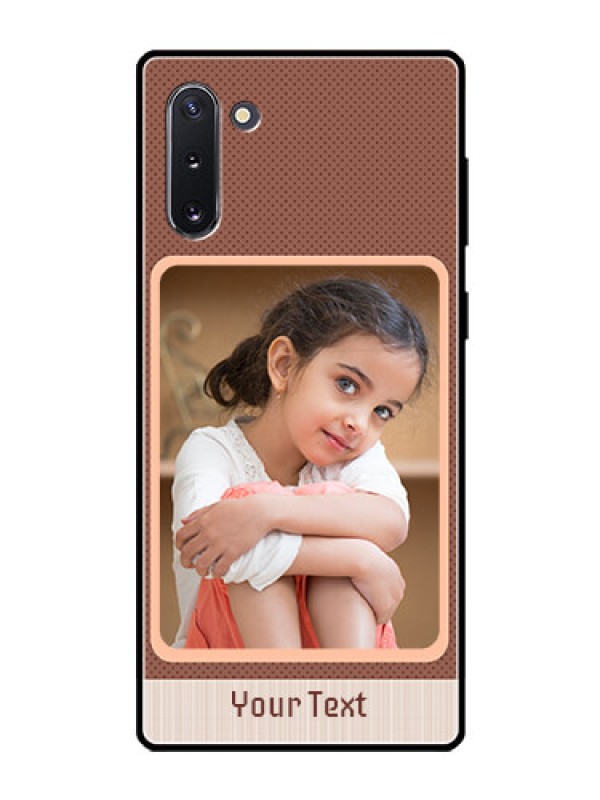 Custom Galaxy Note 10 Custom Glass Phone Case  - Simple Pic Upload Design