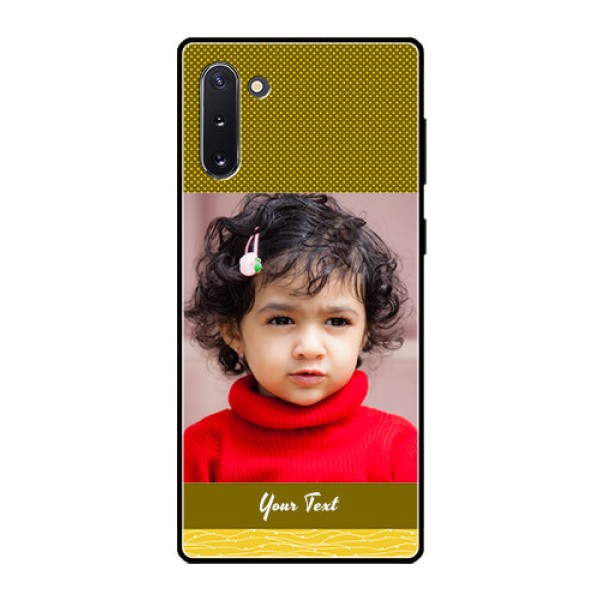 Galaxy Note 10 Custom Glass Phone Case  - Simple Green Color Design
