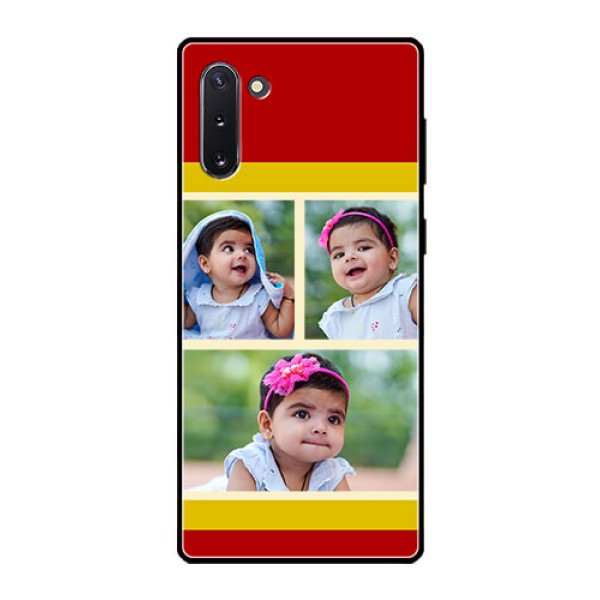 Galaxy Note 10 Custom Glass Mobile Case  - Multiple Pic Upload Design