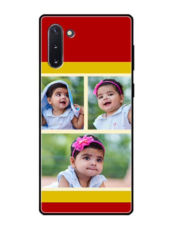 Custom Galaxy Note 10 Custom Glass Mobile Case  - Multiple Pic Upload Design