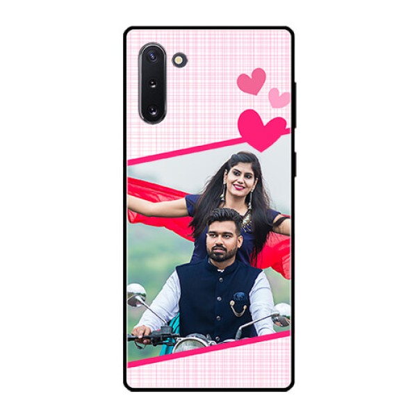Galaxy Note 10 Custom Glass Phone Case - Love Shape Heart Design Galaxy Note 10 Custom Glass Phone Case - Love Shape Heart Design