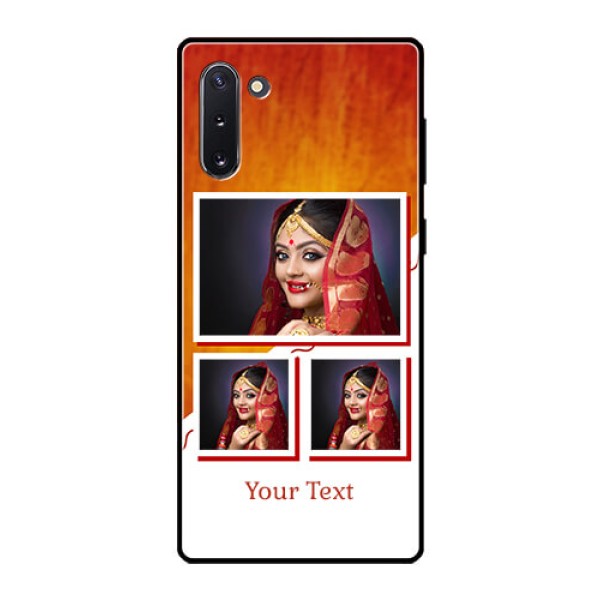 Galaxy Note 10 Custom Glass Phone Case - Wedding Memories Design Galaxy Note 10 Custom Glass Phone Case - Wedding Memories Design