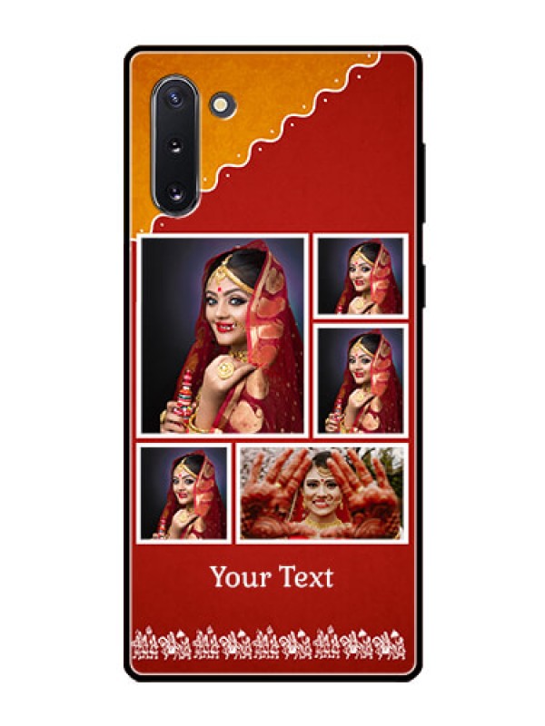 Custom Galaxy Note 10 Personalized Glass Phone Case  - Wedding Pic Upload Design