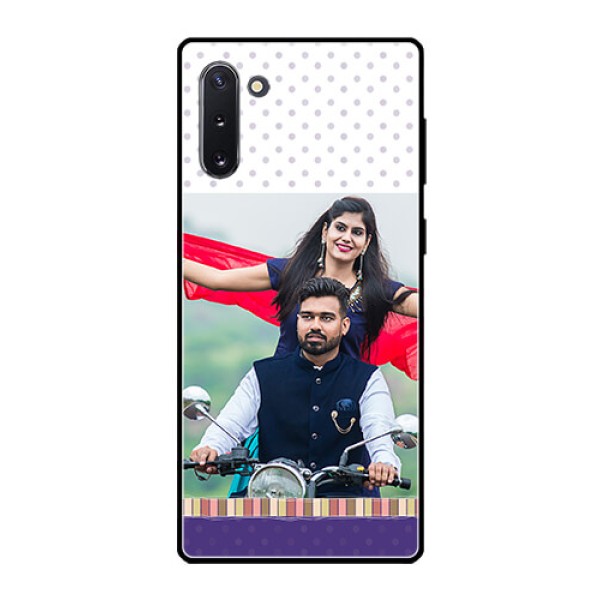 Galaxy Note 10 Photo Printing on Glass Case  - Cute Family Design