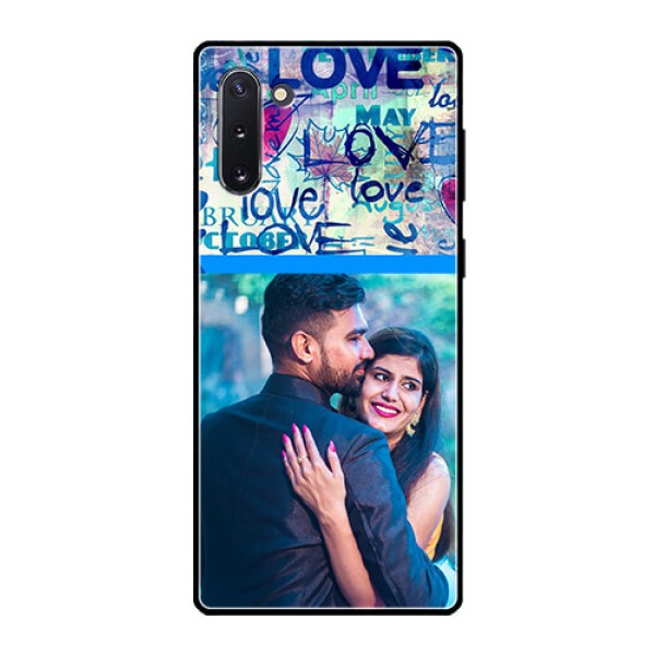 Galaxy Note 10 Custom Glass Mobile Case  - Colorful Love Design