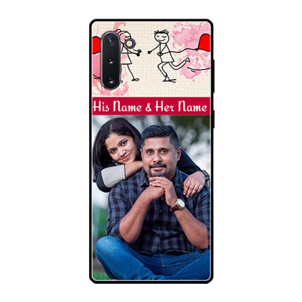 Galaxy Note 10 Photo Printing on Glass Case  - You and Me Case Design