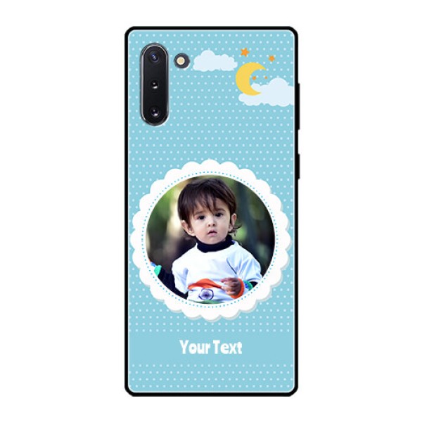 Galaxy Note 10 Personalised Glass Phone Case  - Violet Pattern Design