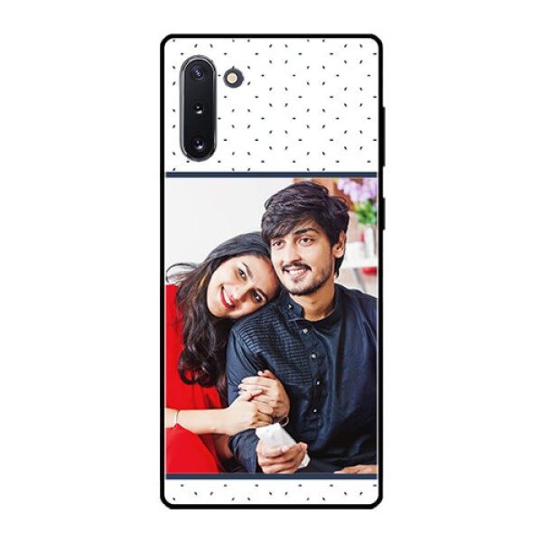 Galaxy Note 10 Personalized Glass Phone Case  - Premium Dot Design