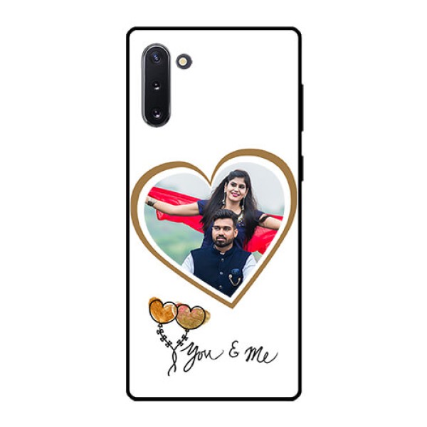 Galaxy Note 10 Custom Glass Mobile Case  - You & Me Design