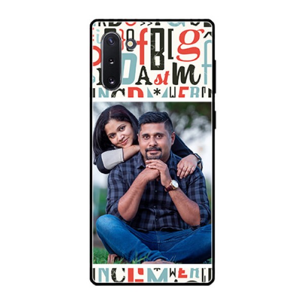 Galaxy Note 10 Personalized Glass Phone Case  - Alphabet Design