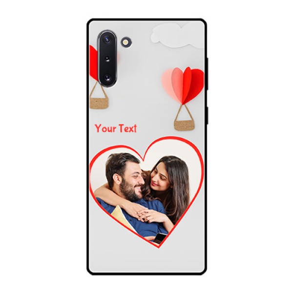 Galaxy Note 10 Custom Glass Mobile Case  - Parachute Love Design