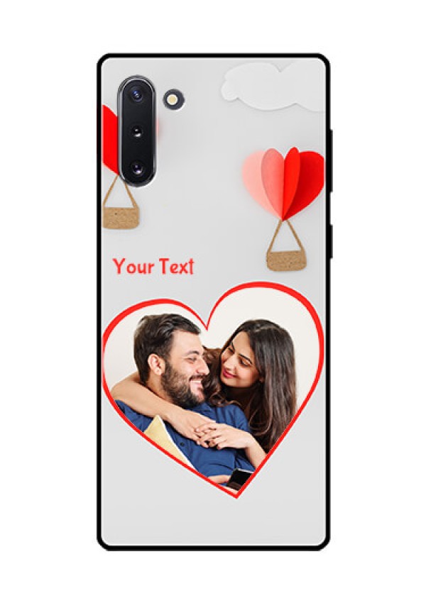 Galaxy Note 10 Custom Glass Mobile Case  - Parachute Love Design