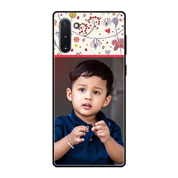 Galaxy Note 10 Custom Glass Mobile Case  - Premium Floral Design
