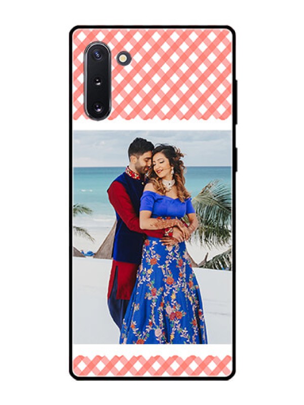 Custom Galaxy Note 10 Personalized Glass Phone Case  - Pink Pattern Design