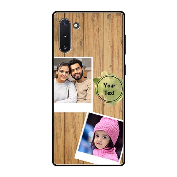 Galaxy Note 10 Custom Glass Phone Case  - Wooden Texture Design
