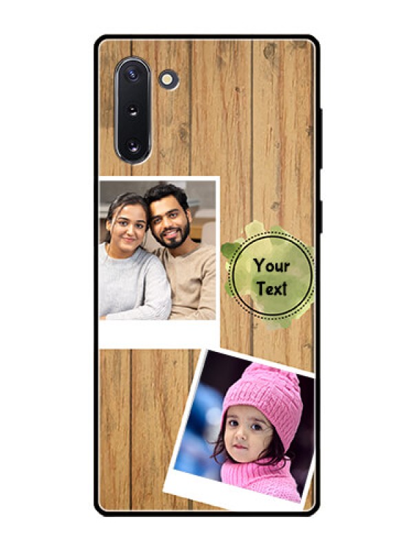 Custom Galaxy Note 10 Custom Glass Phone Case  - Wooden Texture Design