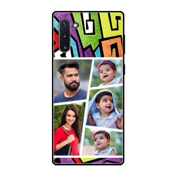Galaxy Note 10 Custom Glass Phone Case - Graffiti pattern Design Galaxy Note 10 Custom Glass Phone Case - Graffiti pattern Design