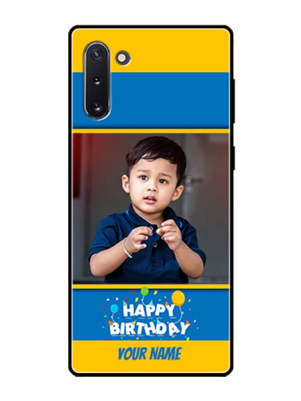 Custom Galaxy Note 10 Custom Glass Mobile Case  - Birthday Wishes Design
