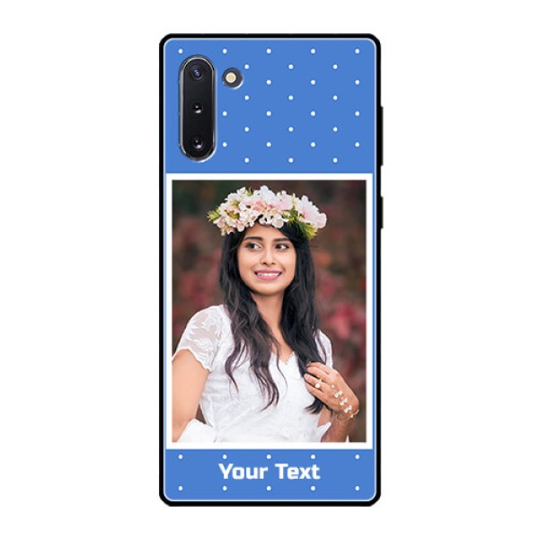 Galaxy Note 10 Photo Printing on Glass Case  - Polka dots design