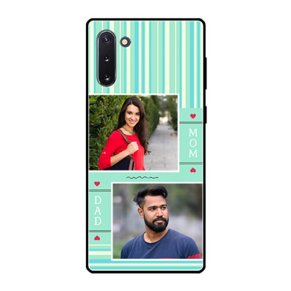 Galaxy Note 10 Custom Glass Phone Case - Mom & Dad Pic Design Galaxy Note 10 Custom Glass Phone Case - Mom & Dad Pic Design