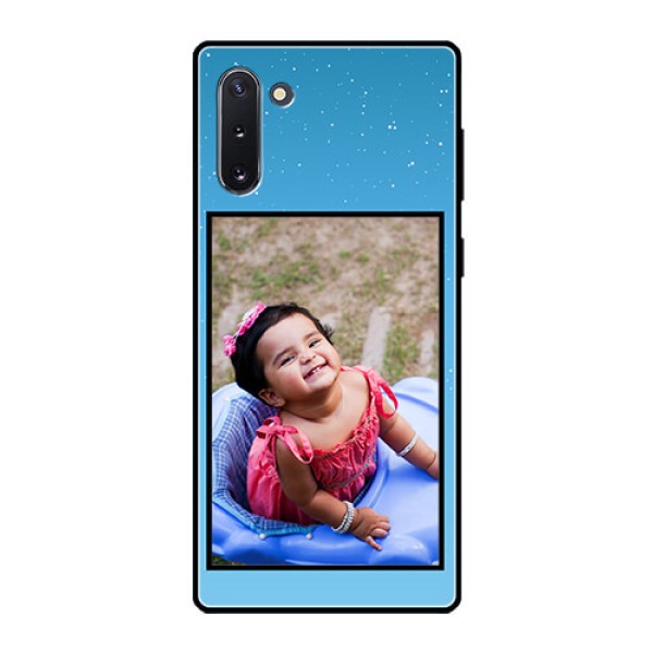 Galaxy Note 10 Custom Glass Mobile Case - Wave Pattern Colorful Design Galaxy Note 10 Custom Glass Mobile Case - Wave Pattern Colorful Design