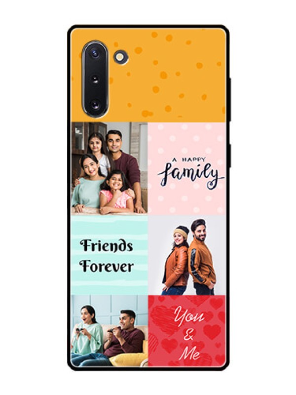 Custom Galaxy Note 10 Personalized Glass Phone Case  - Images with Quotes Design