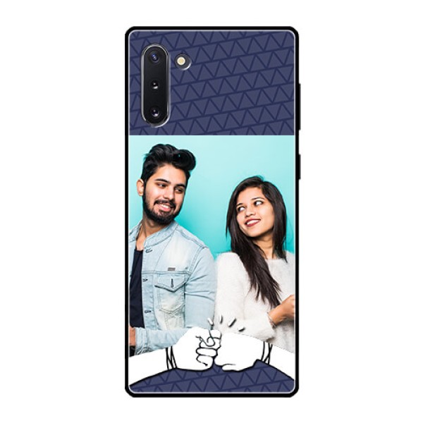 Galaxy Note 10 Photo Printing on Glass Case  - with Best Friends Design  