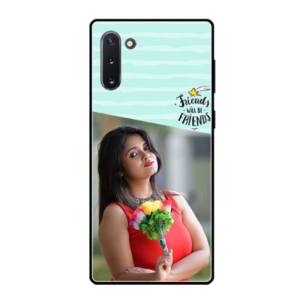 Galaxy Note 10 Custom Glass Phone Case  - Friends Picture Icon Design