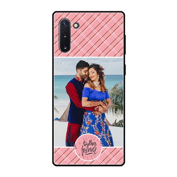 Galaxy Note 10 Personalized Glass Phone Case - Together Forever Design Galaxy Note 10 Personalized Glass Phone Case - Together Forever Design