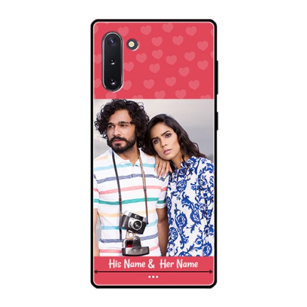 Galaxy Note 10 Photo Printing on Glass Case  - Simple Love Design