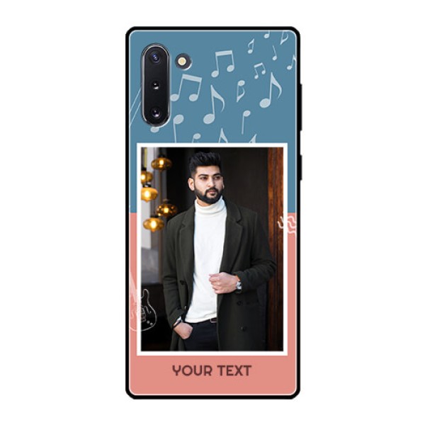 Galaxy Note 10 Photo Printing on Glass Case - with Color Musical Note Design Galaxy Note 10 Photo Printing on Glass Case - with Color Musical Note Design
