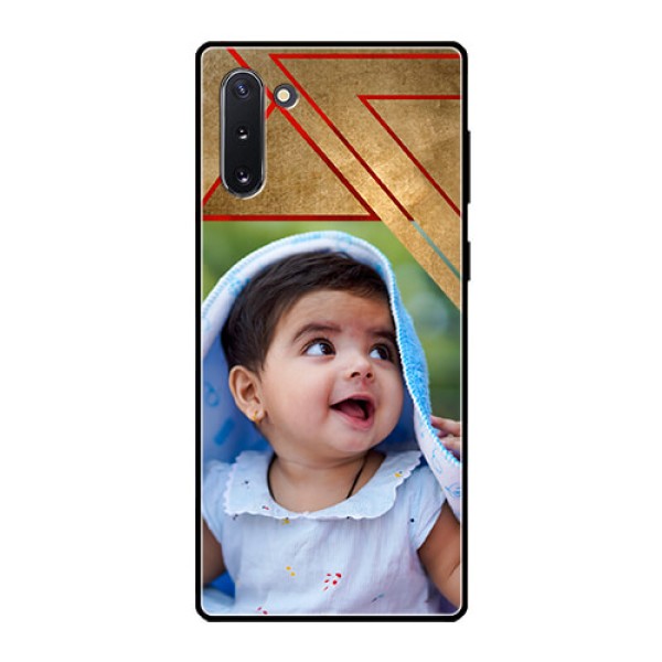 Galaxy Note 10 Personalized Glass Phone Case - Gradient Abstract Texture Design Galaxy Note 10 Personalized Glass Phone Case - Gradient Abstract Texture Design
