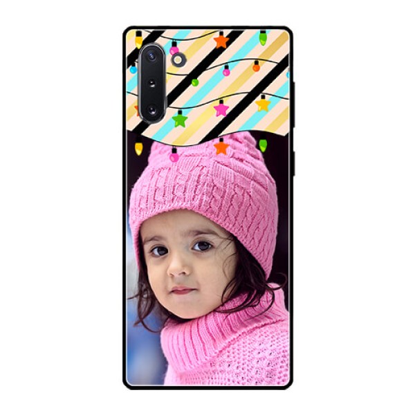 Galaxy Note 10 Custom Glass Mobile Case - Lights Hanging Design Galaxy Note 10 Custom Glass Mobile Case - Lights Hanging Design