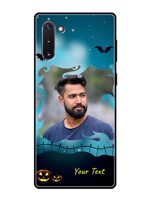 Custom Galaxy Note 10 Custom Glass Phone Case  - Halloween frame design
