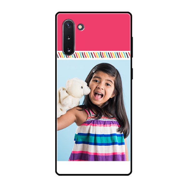 Galaxy Note 10 Personalized Glass Phone Case  - Line art design
