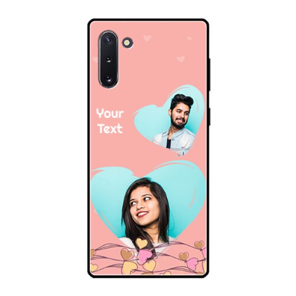 Galaxy Note 10 Custom Glass Mobile Case  - Love Doodle Design