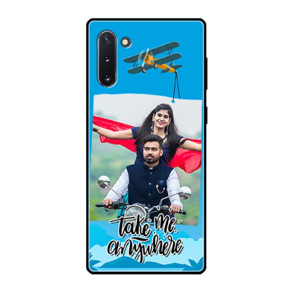 Galaxy Note 10 Custom Glass Mobile Case  - Traveller Design 