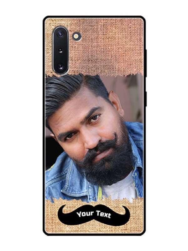 Custom Galaxy Note 10 Personalized Glass Phone Case  - with Texture Design