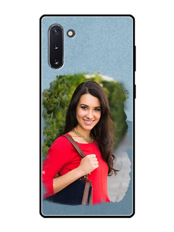 Custom Galaxy Note 10 Custom Glass Mobile Case  - Grunge Line Art Design