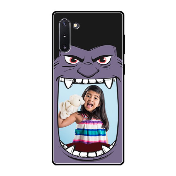 Galaxy Note 10 Custom Glass Phone Case - Angry Monster Design Galaxy Note 10 Custom Glass Phone Case - Angry Monster Design