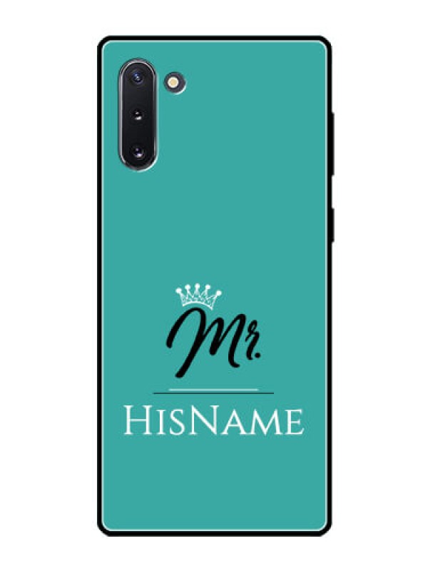 Custom Galaxy Note 10 Custom Glass Phone Case Mr with Name