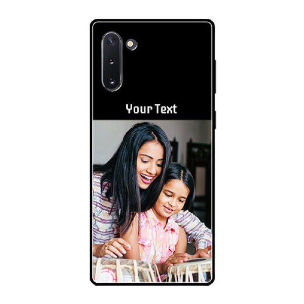 Galaxy Note 10 Photo with Name on Glass Phone Case