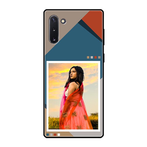 Galaxy Note 10 Personalized Glass Phone Case - Retro color pallet Design Galaxy Note 10 Personalized Glass Phone Case - Retro color pallet Design