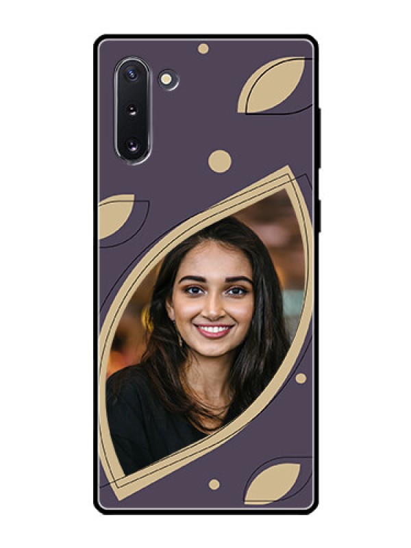 Custom Galaxy Note 10 Custom Glass Mobile Case - Falling Leaf Design