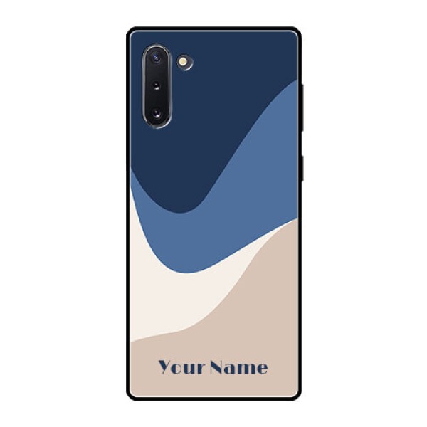Galaxy Note 10 Custom Glass Phone Case - Abstract Drip Art Design Galaxy Note 10 Custom Glass Phone Case - Abstract Drip Art Design