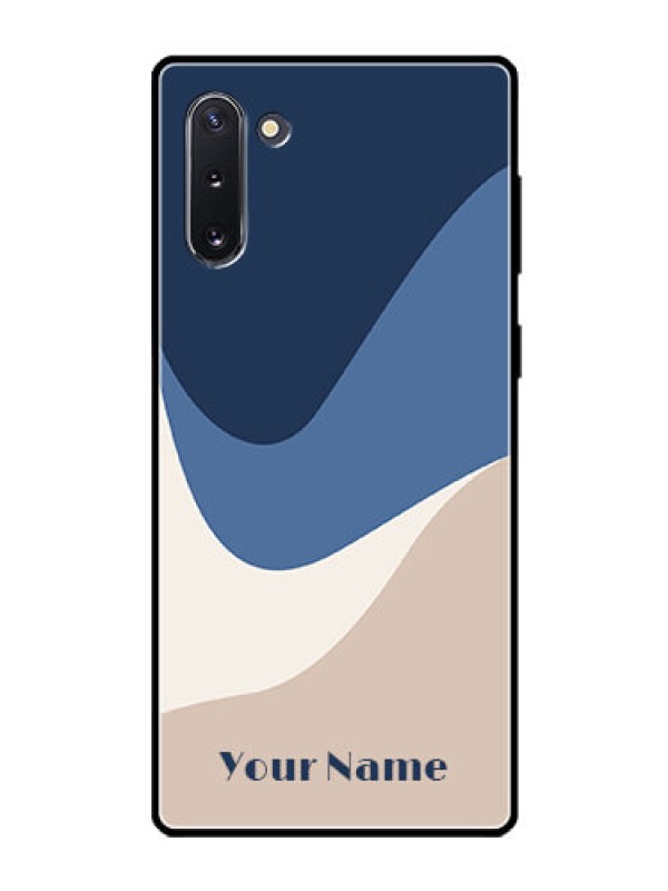 Custom Galaxy Note 10 Custom Glass Phone Case - Abstract Drip Art Design